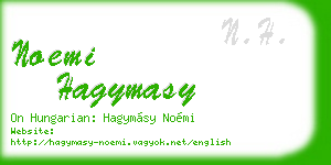 noemi hagymasy business card
